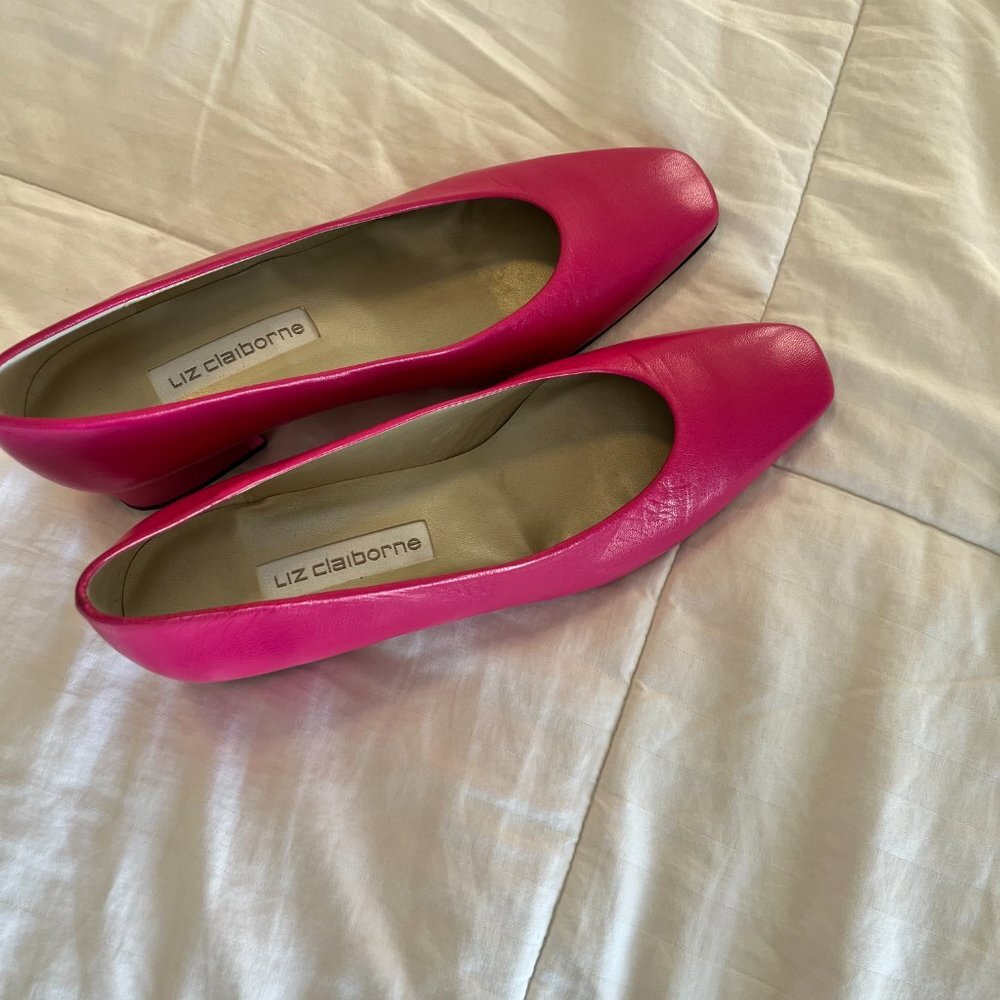 Liz Claiborne Pink Leather Heels - Picture 12 of 13